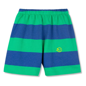 Wynken - Pantalones cortos de rayas de algodón orgánico | Verde