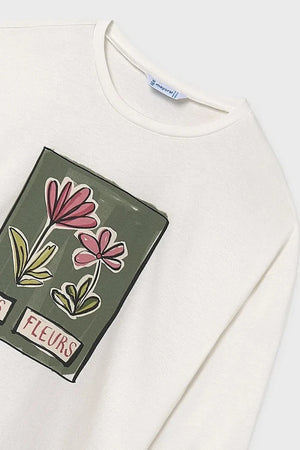 Mayoral Blusa de Algodón de Manga Larga