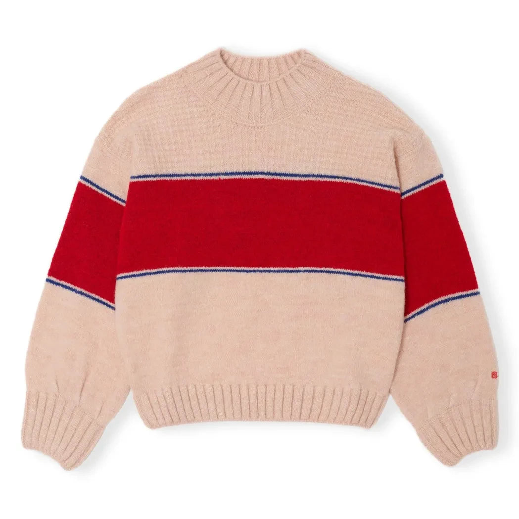 Bobo Choses - Jersey a rayas | Rosa claro