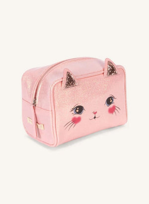 Konges Sløjd - Pembe Kedi Tuvalet Çantası