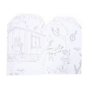 Moulin Roty - Libro para colorear Les Parisiennes