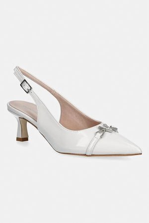 Zapatos de tacón de cuero con el talón abierto Valentino