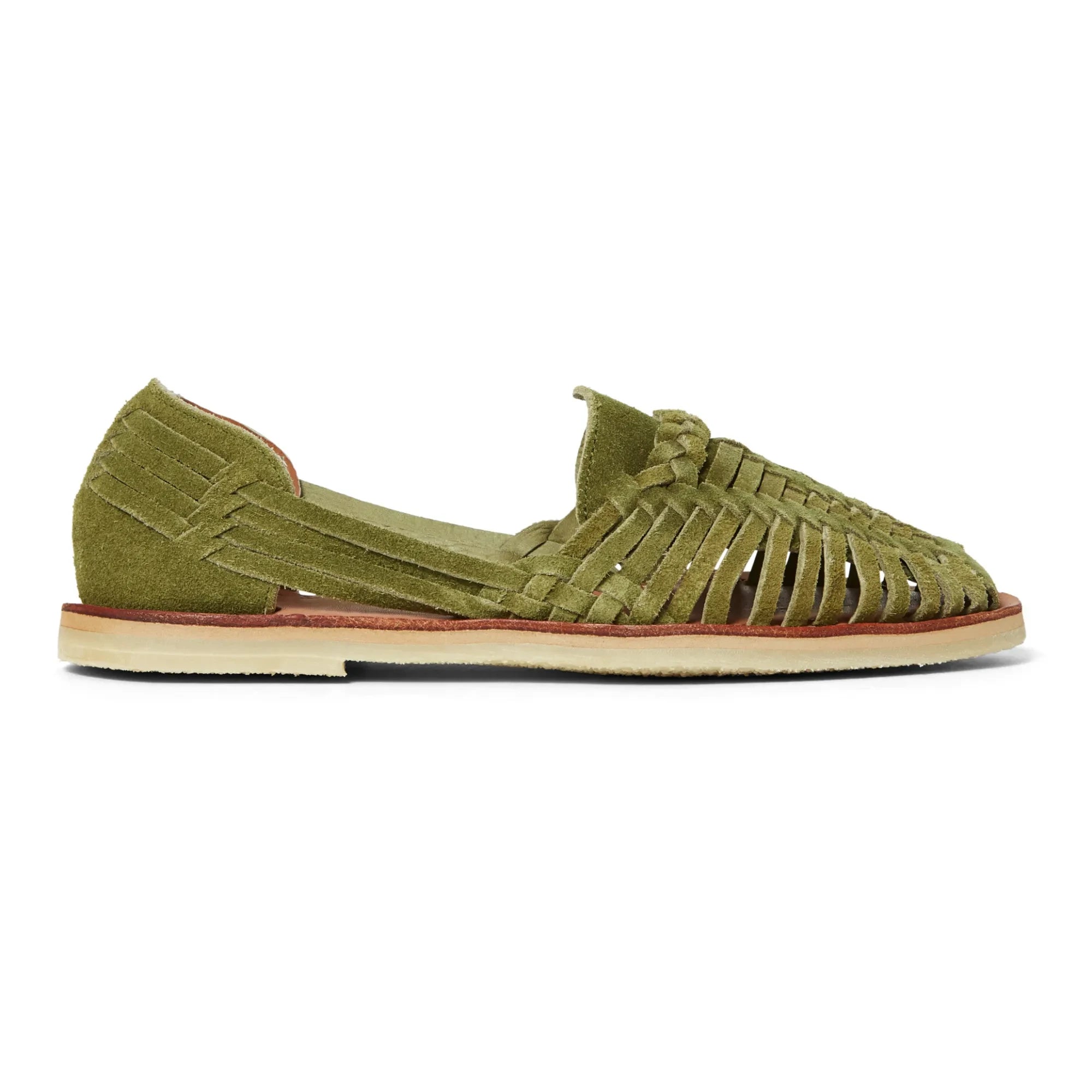 Mapache - Sandalias de Ante Alegre | Verde oliva