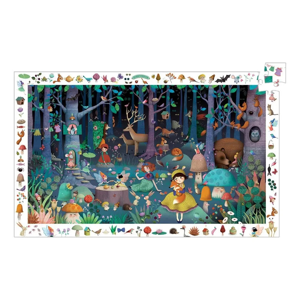 Djeco - Puzle Bosque mágico - 100 piezas