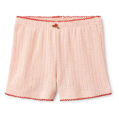 Flöss - Short Liva de punto calado | Rosa Empolvado