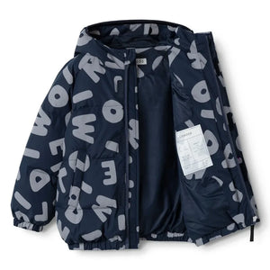 Liewood - Chaqueta de plumón Adelina con letras reflectantes Hecha de fibras recicladas | Azul marino