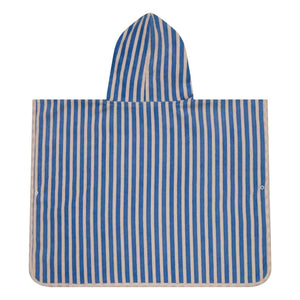 Jera Mini - Poncho de Baño de Toalla de Rayas | Rosa Claro