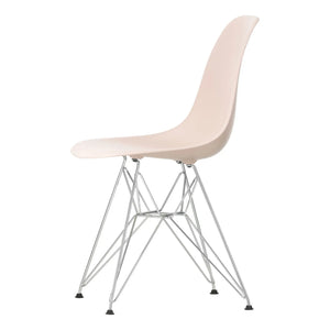 Vitra - DSR Silla de plástico - estructura cromada - Charles & Ray Eames | Rosa suave