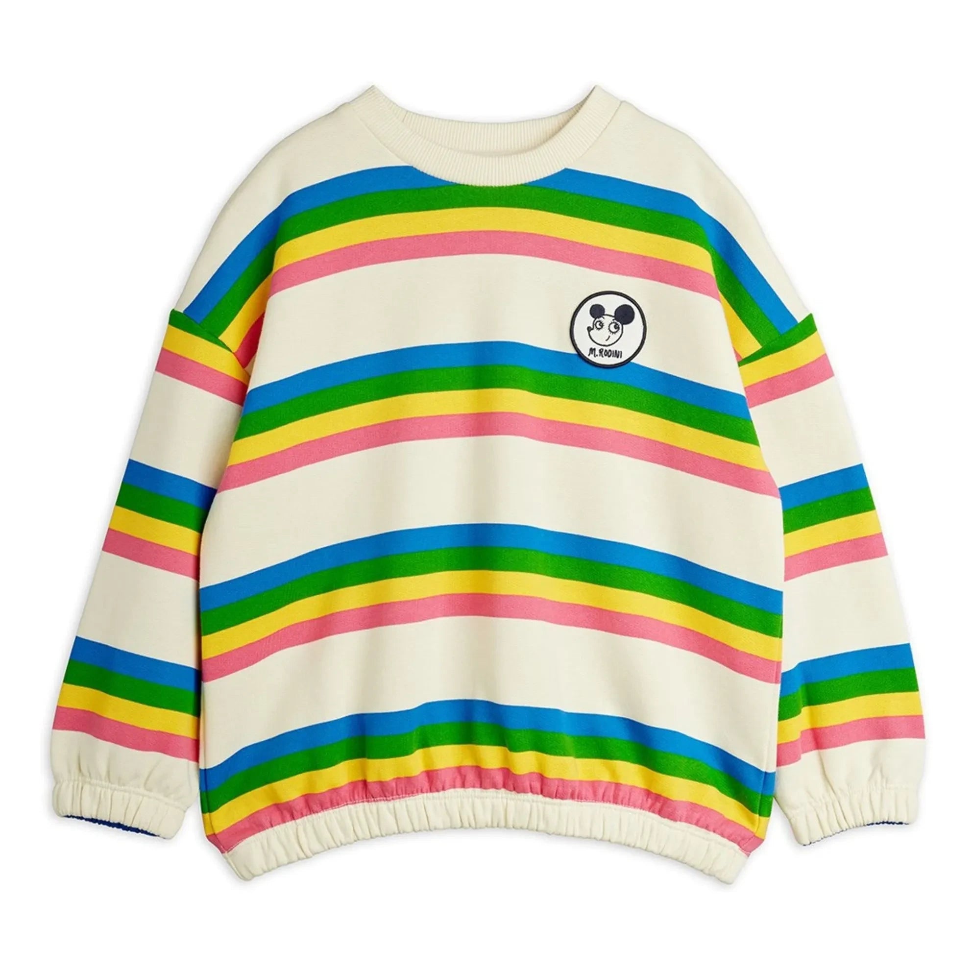 Mini Rodini - Sudadera de rayas de algodón orgánico | Crudo