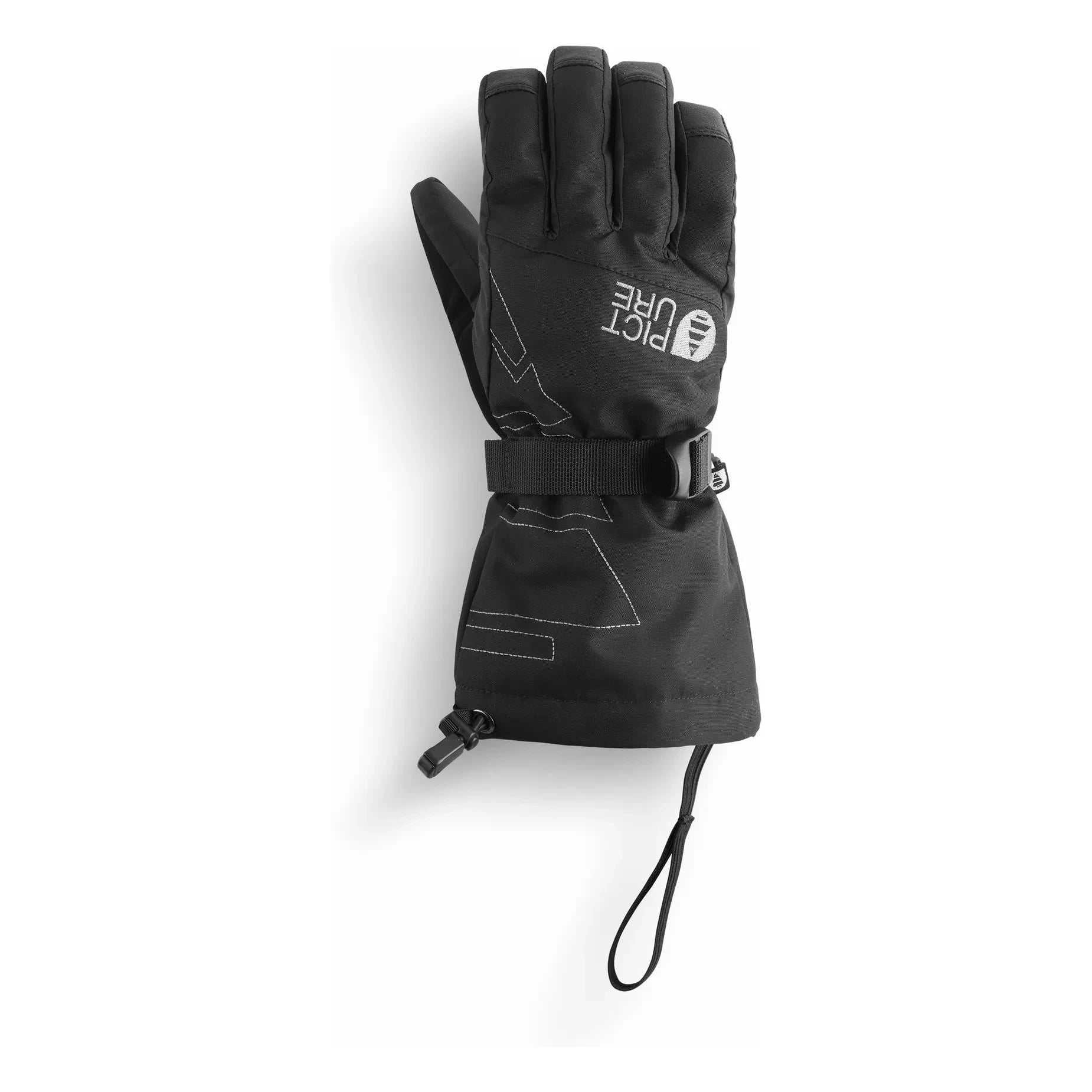 Picture - Graby Guantes de esquí de fibra reciclada | Negro