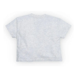 the new society - Camiseta con logo de bebé | Gris jaspeado
