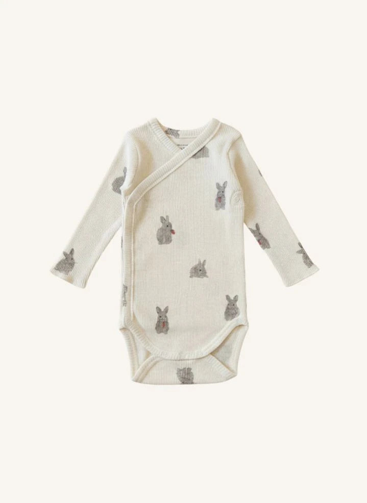 Studio Bohème - Body Orgánico de Algodón Hoho Rabbits | Ecru
