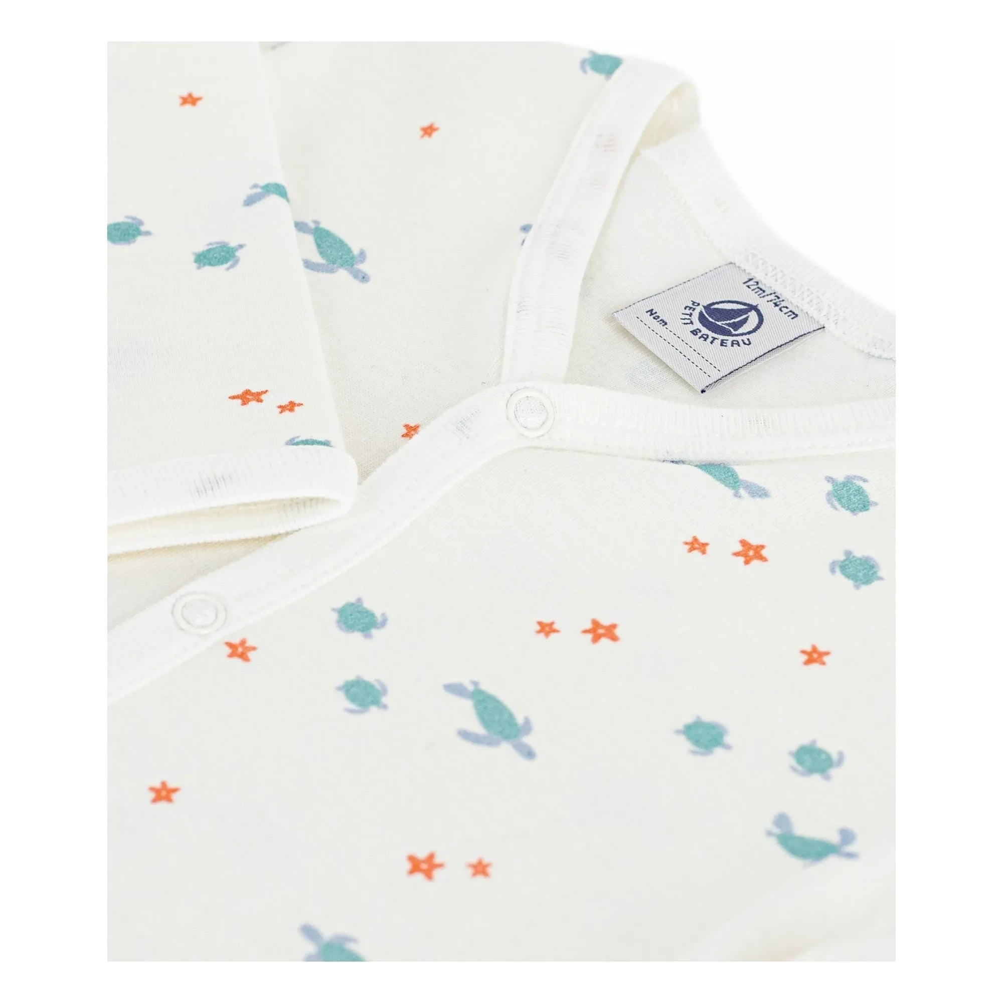 Petit Bateau - Pijama Sleep Well Turtles | Blanco