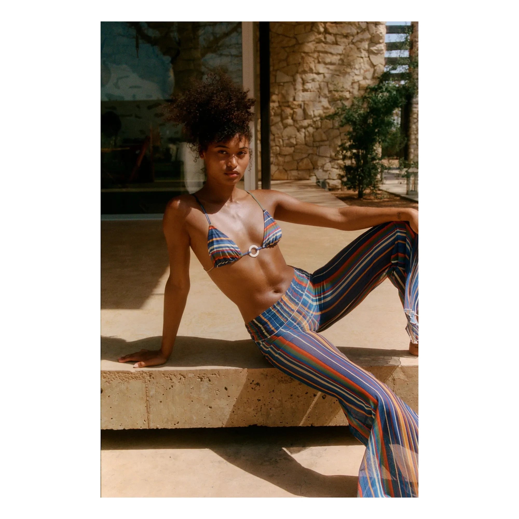 Casa Rosa - Top de bikini Camilla | Azul