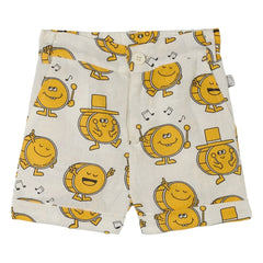 Stella McCartney Kids - Pantalones cortos de lino y algodón orgánico | Marfil