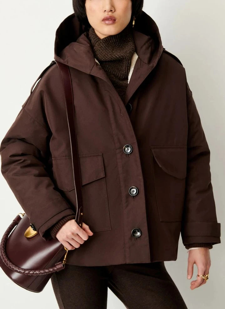 Sessùn - Parka Andy de algodón orgánico | Marrón