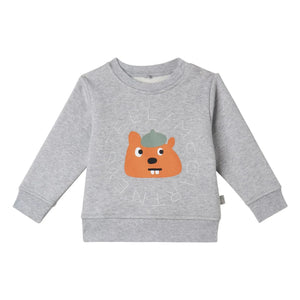 Stella McCartney Kids - Sudadera Stella Ecureuil | Gris jaspeado