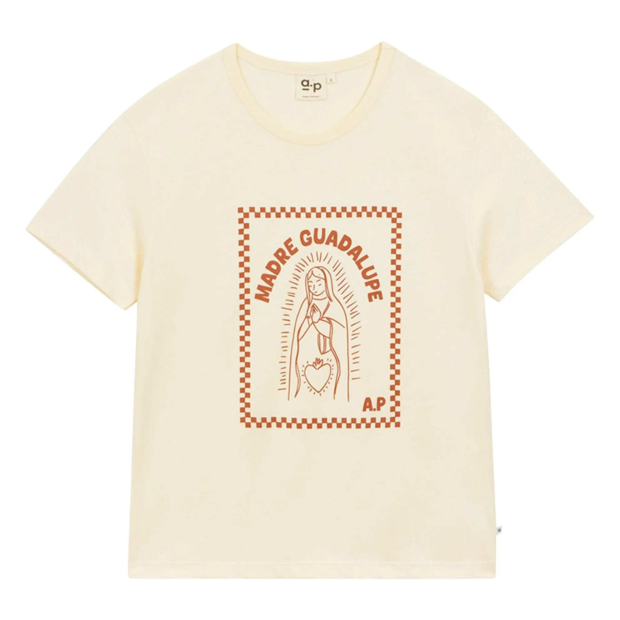 a.p - Camiseta de algodón orgánico Guadalupe | Crudo