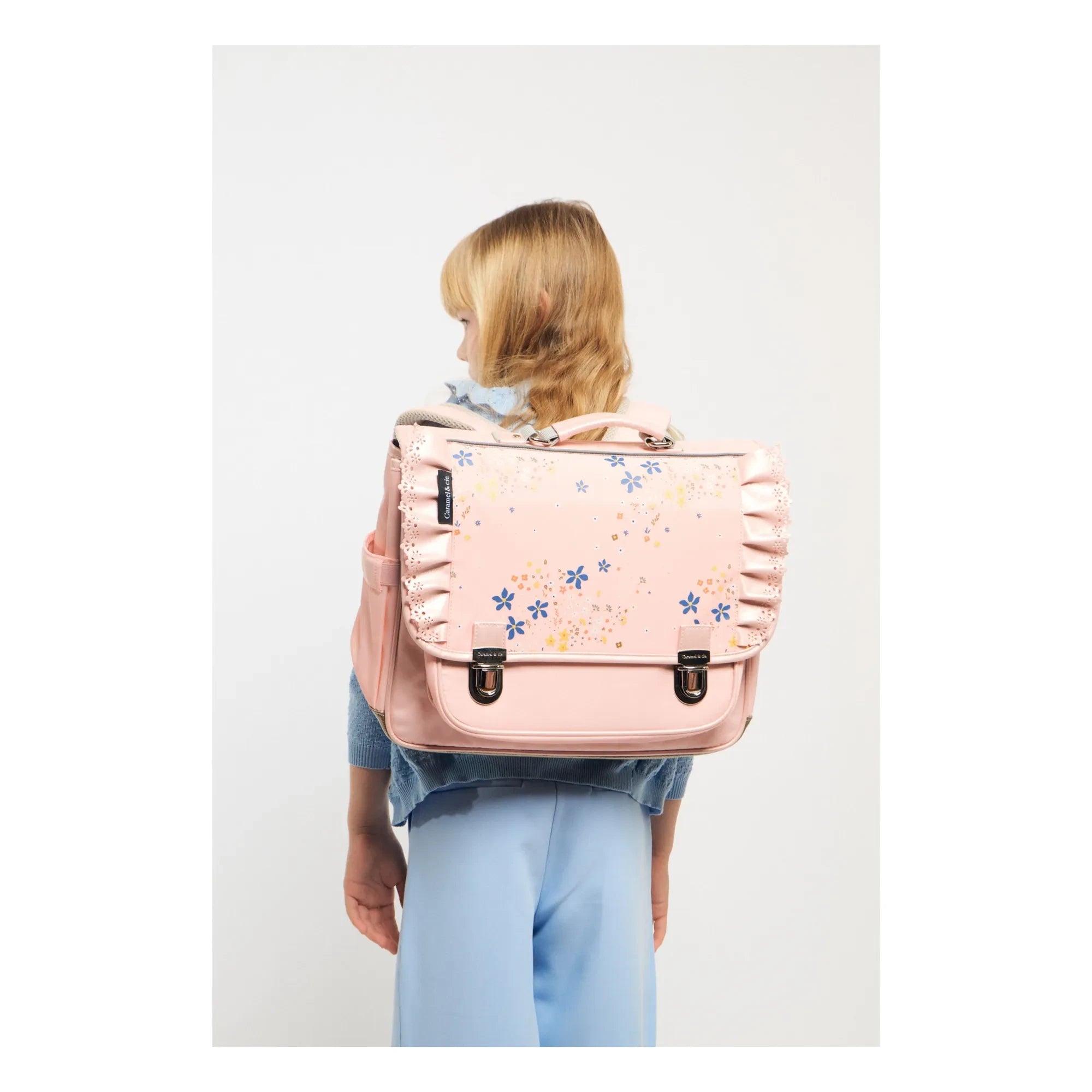 Caramel & Cie - Bolso de mano con volantes Stella | Rosa