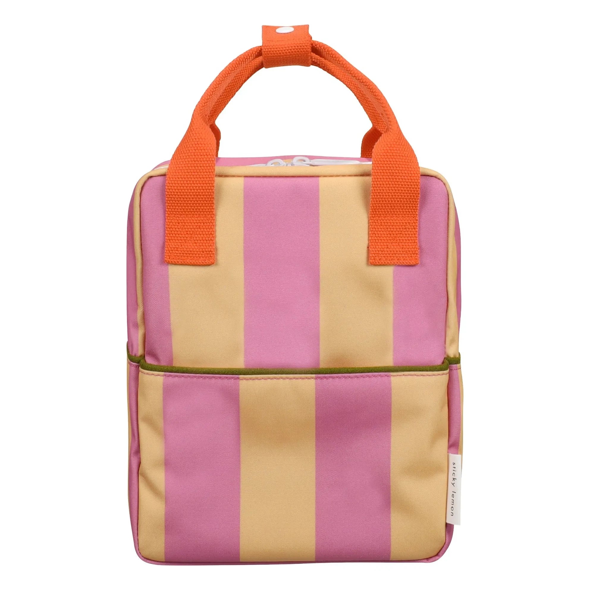 Sticky Lemon - Mochila a Rayas Pequeña | Rosa empolvado