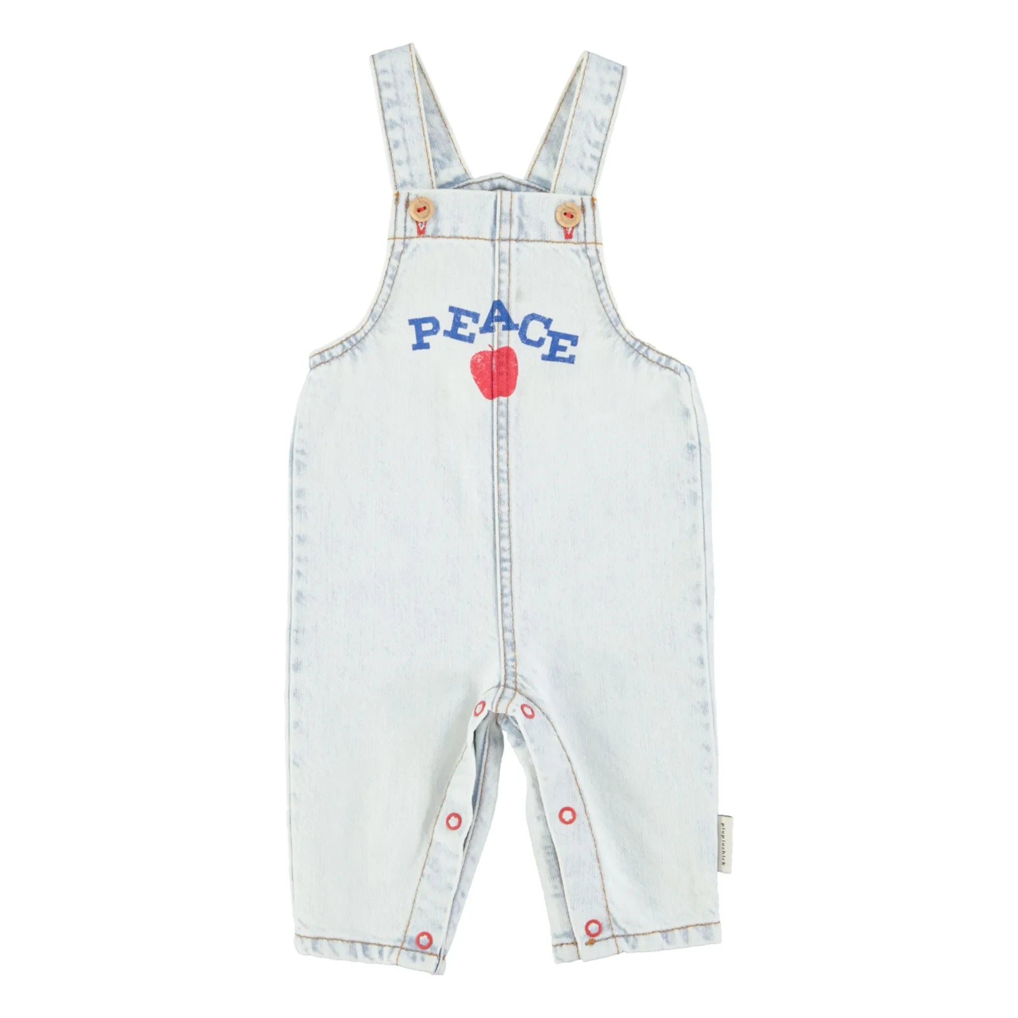 Piupiuchick - Peto vaquero Peace Baby | Azul lavado
