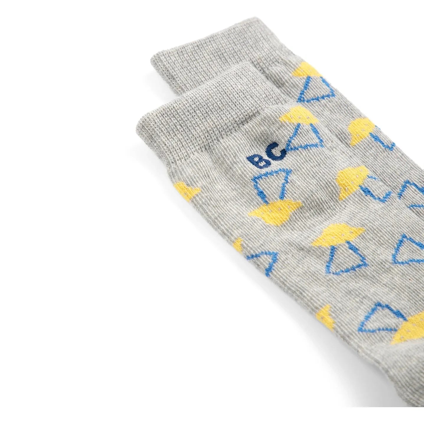 Bobo Choses - Calcetines tobilleros de algodón orgánico | Gris jaspeado