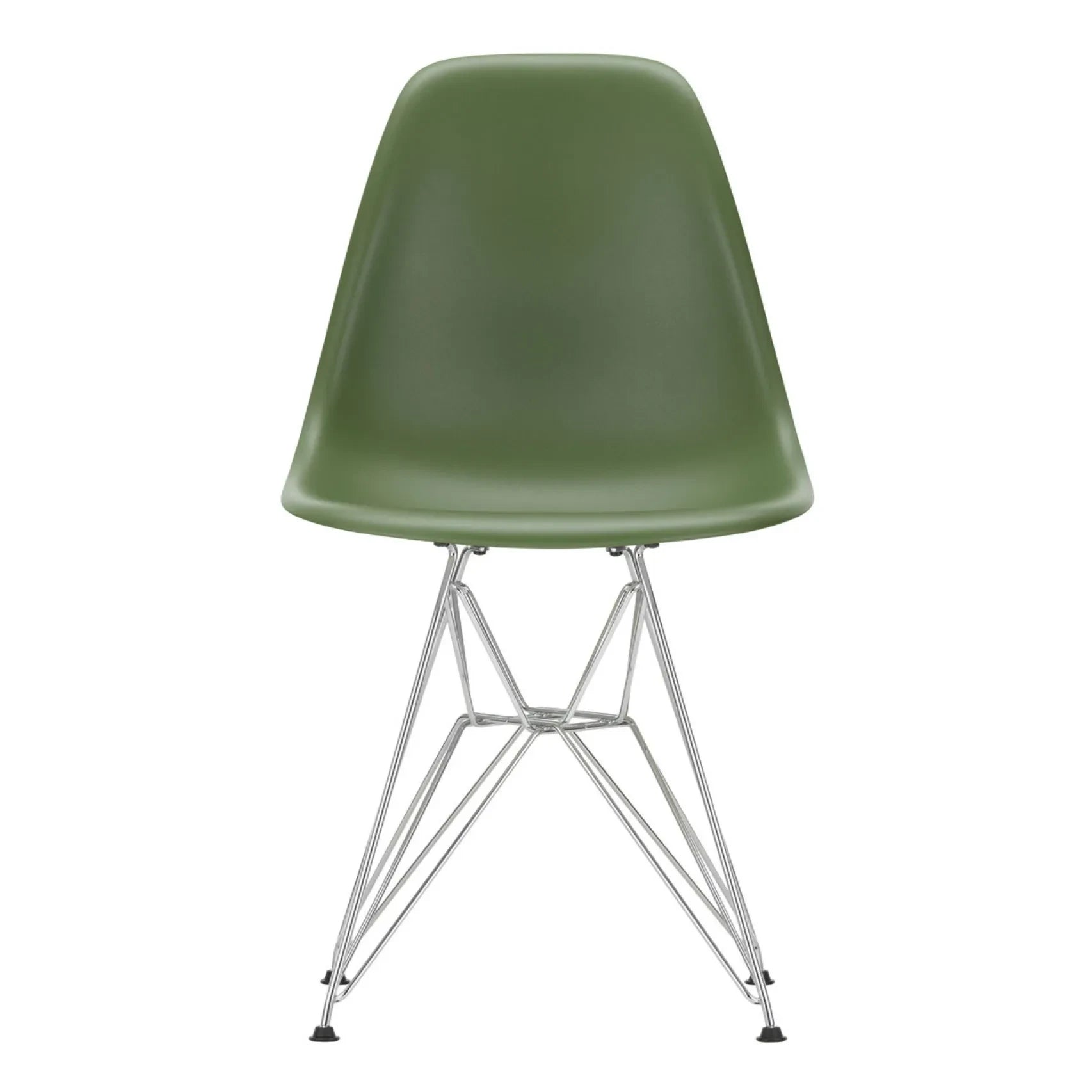 Vitra - Silla DSR de plástico - estructura cromada - Charles & Ray Eames | Forêt