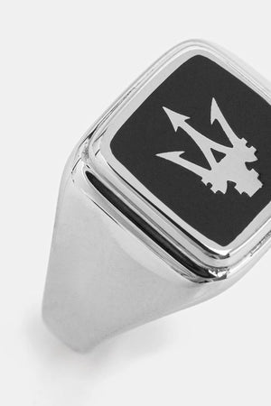 Anillo de sello metálico para hombre MASERATI ICONIC
