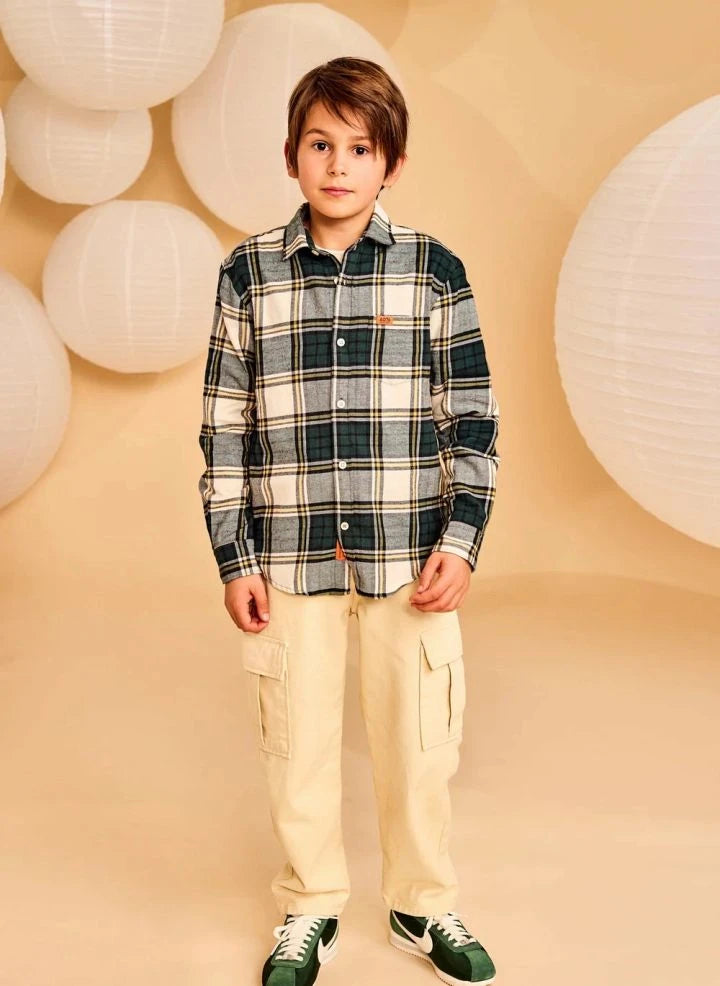 AO76 - Camisa de cuadros Tim Wang | Verde