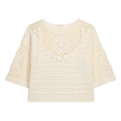 Louise Misha - Top de algodón Eleanor | Crema