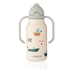 Liewood - Botella de agua de acero inoxidable Kimmie - 250 ml | Sailing/Sandy