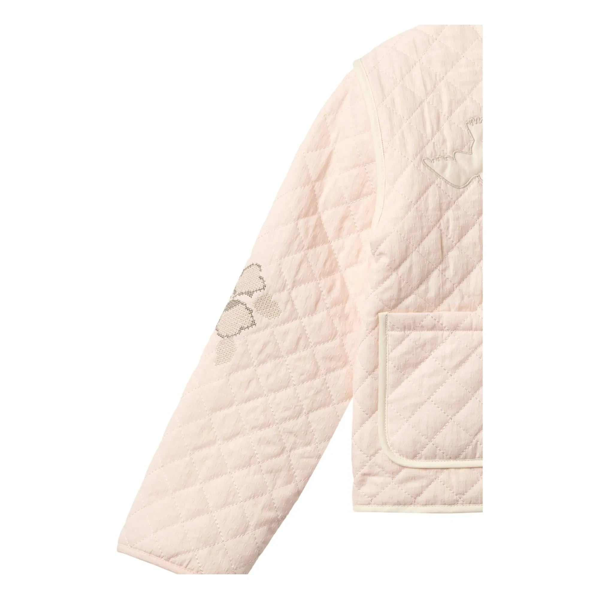 Copenhagen Colors - Chaqueta Guateada con Bordado de Algodón Orgánico | Lychee Pink