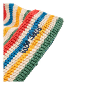 Bobo Choses - Gorro a rayas de fibra reciclada | Beige