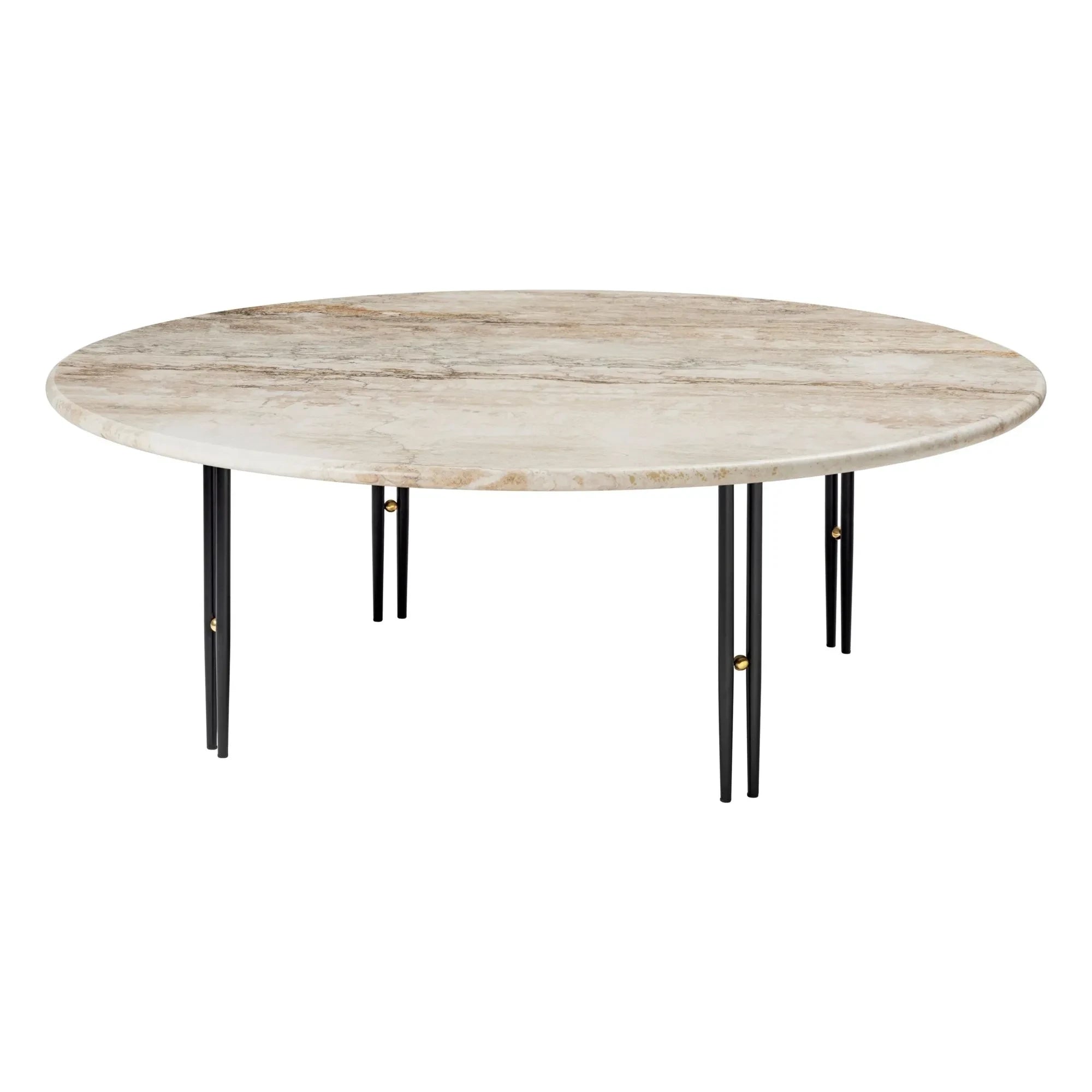 Gubi - Mesita de centro IOI con base negra D100 cm, GamFratesi | Negro