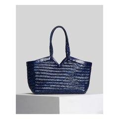 Vipera - Tote Crudelia de Piel | Azul marino