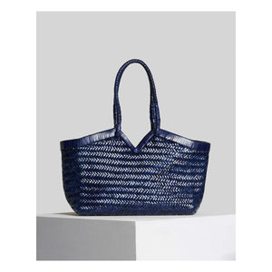 Vipera - Tote Crudelia de Piel | Azul marino