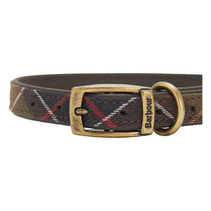 Barbour - Collar para perro de tartán | Beige oscuro y marrón