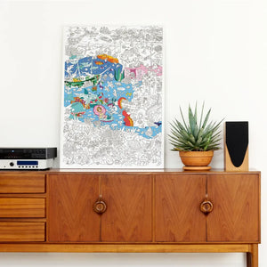 Omy - Póster gigante para colorear Ocean
