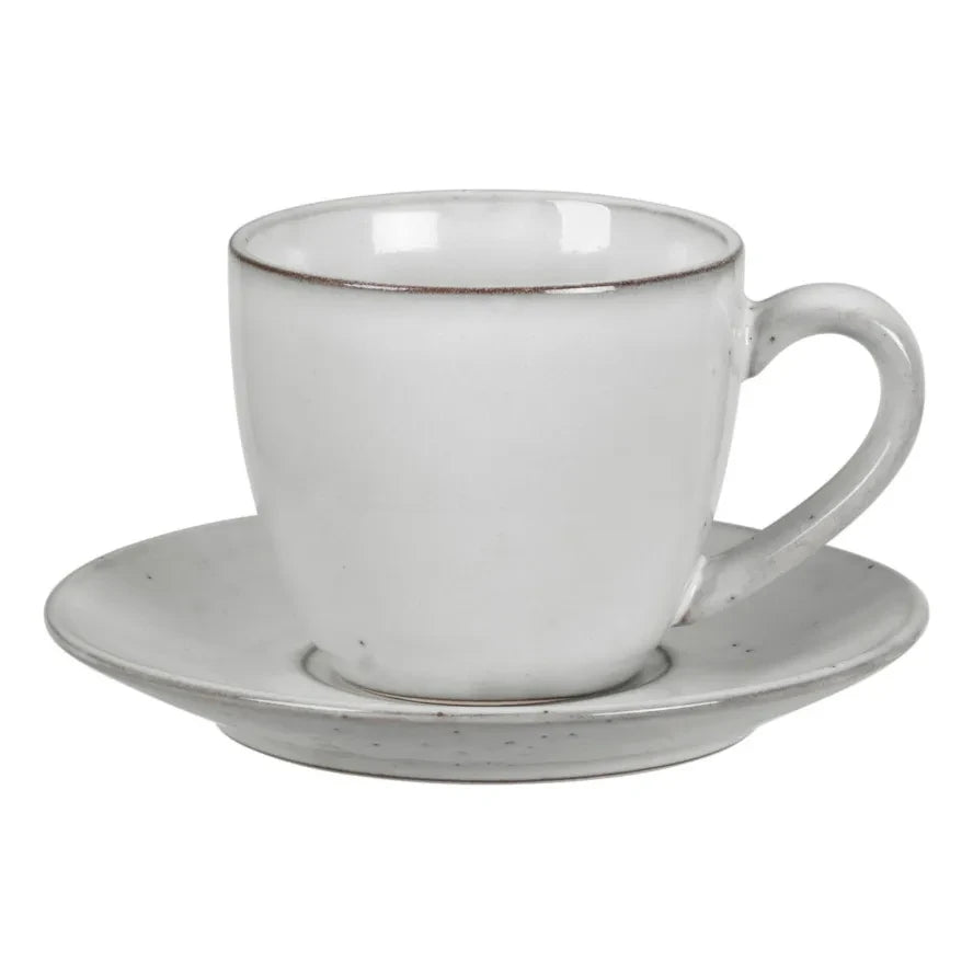 Broste Copenhagen - Posavasos de cerámica de gres Nordic Sand | Gris claro
