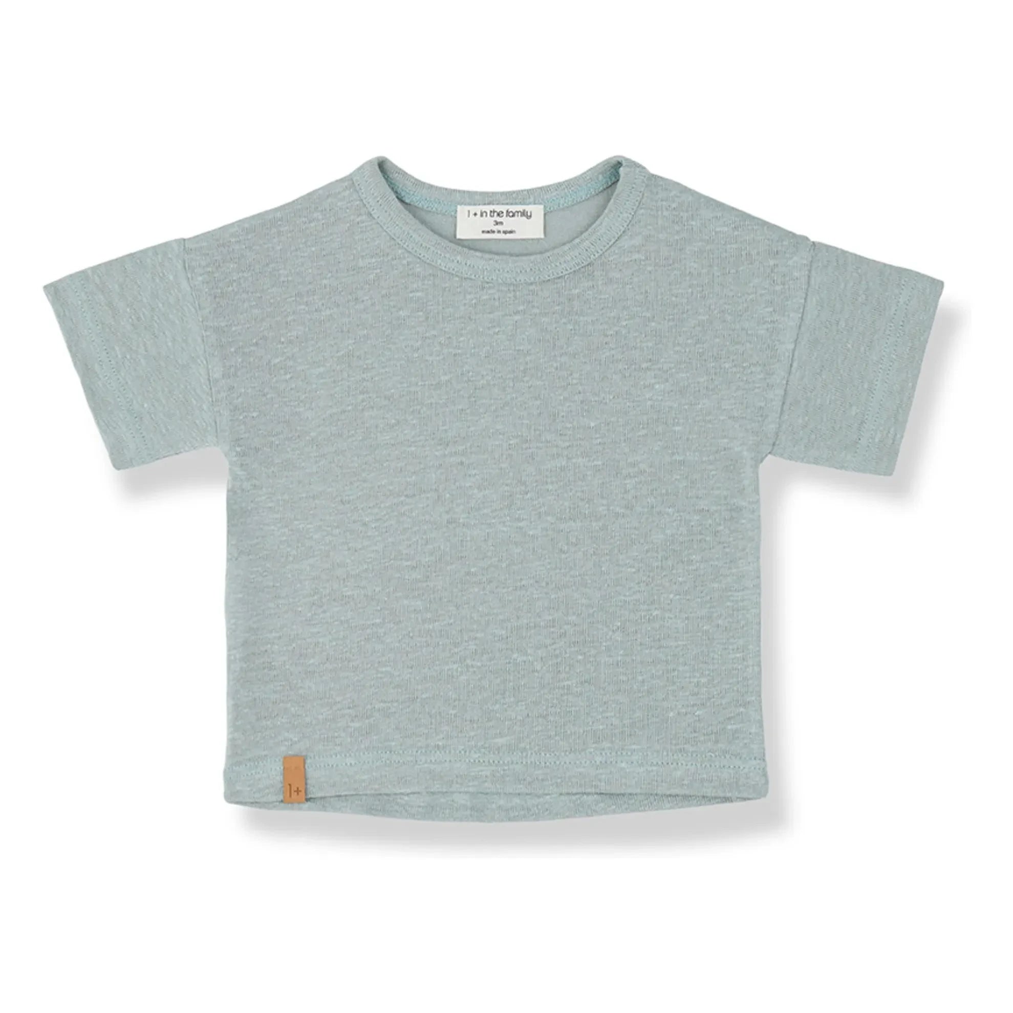 1+ en la familia - Camiseta de lino Ermadas | Agua verde