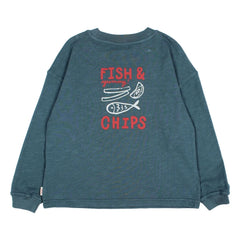 Búho - Camiseta de Algodón Orgánico Chips | Azul Cielo