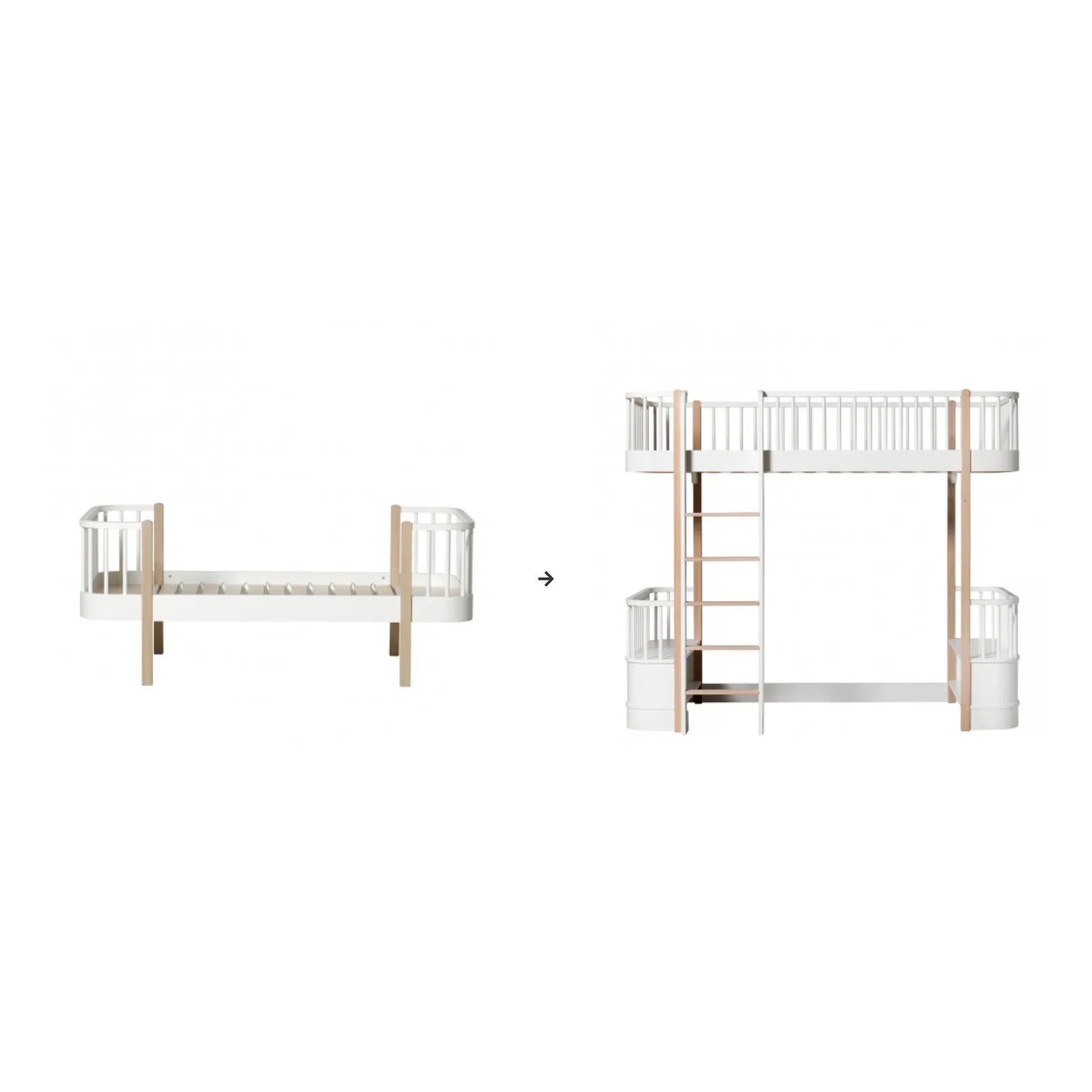 Oliver Furniture - Litera Alta de Madera | Blanco
