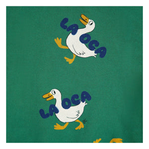 Bobo Choses - Sudadera Ducks La OCA Algodón Orgánico | Verde