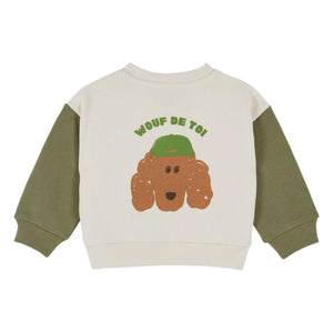 Emile et Ida - Sweat Dog Organik Pamuk | Ekru