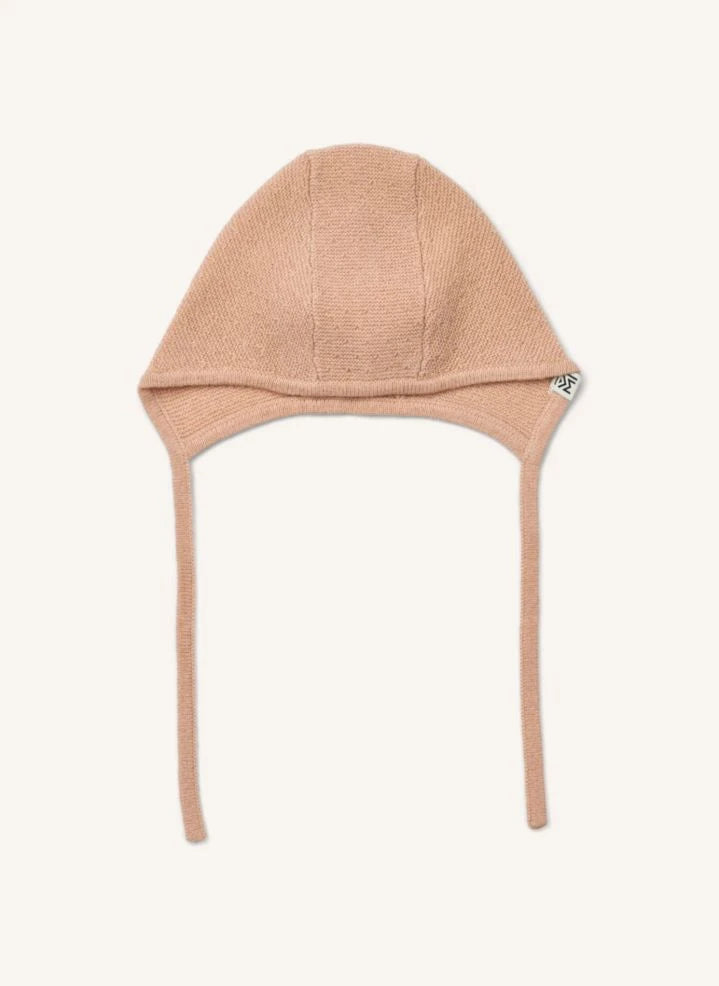 Liewood - Gorrito Adelis de punto pointelle en algodón orgánico y lana reciclada | Rosa