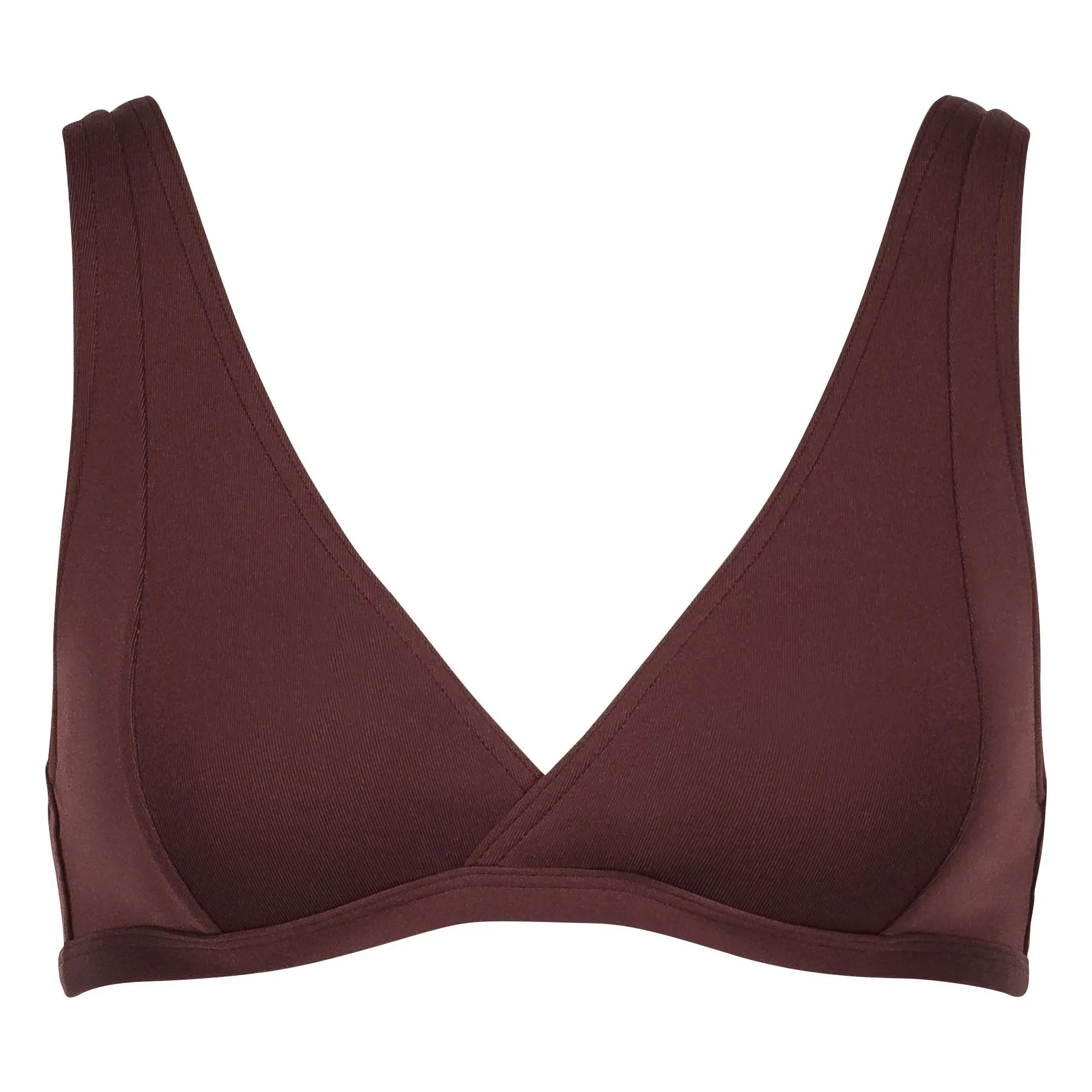 Anja Paris - Top de bikini L'Exquis | Marrón oscuro