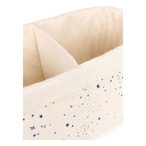 Nobodinoz - Cesta de almacenaje con dos compartimentos Milky Way azul