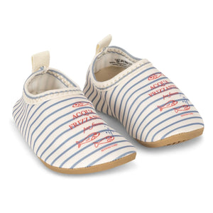 Konges Sløjd - Zapatillas de agua de rayas Aster Fibras recicladas | Beige