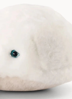 La Pelucherie - Juguete de peluche de ballena Romy, 35 cm | Blanco