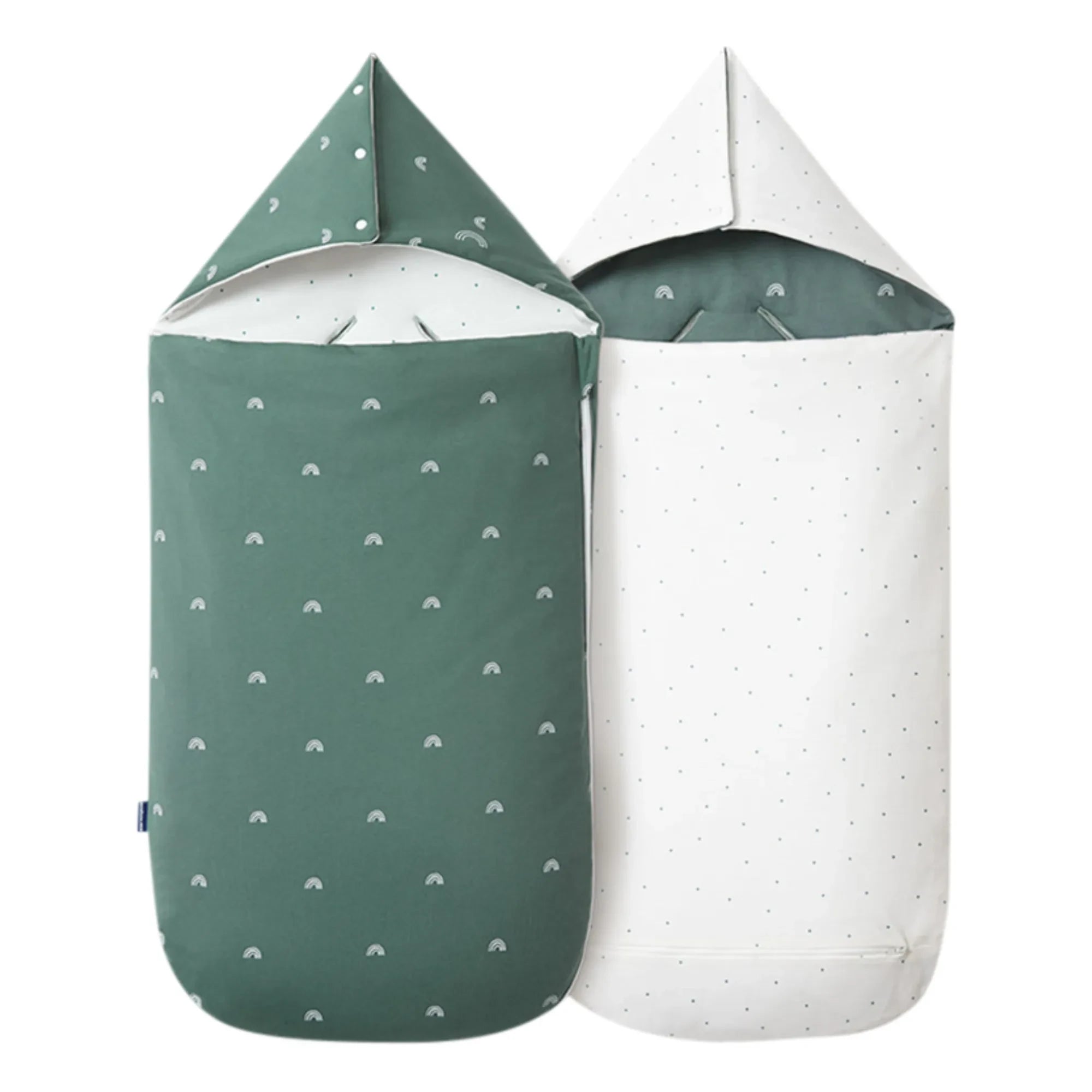 Les Petites Billes - Nido para bebé reversible multitemporada | Verde